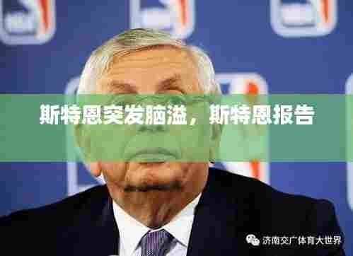 斯特恩突发脑溢，斯特恩报告 