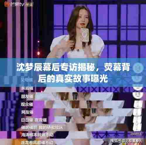 沈梦辰幕后专访揭秘，荧幕背后的真实故事曝光