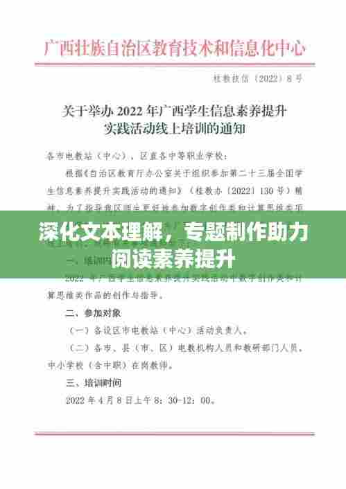 深化文本理解，专题制作助力阅读素养提升
