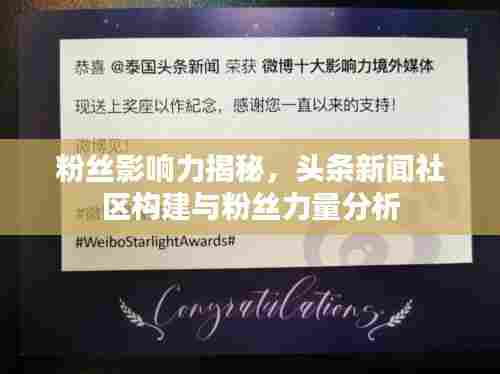 粉丝影响力揭秘，头条新闻社区构建与粉丝力量分析