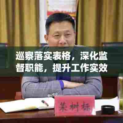 巡察落实表格，深化监督职能，提升工作实效，促进发展进步